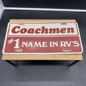 Vintage 1970's Coachmen " #1 Name In RV'S " Booster License Plate
